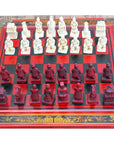 Vintage Terracotta Warriors Chess Set