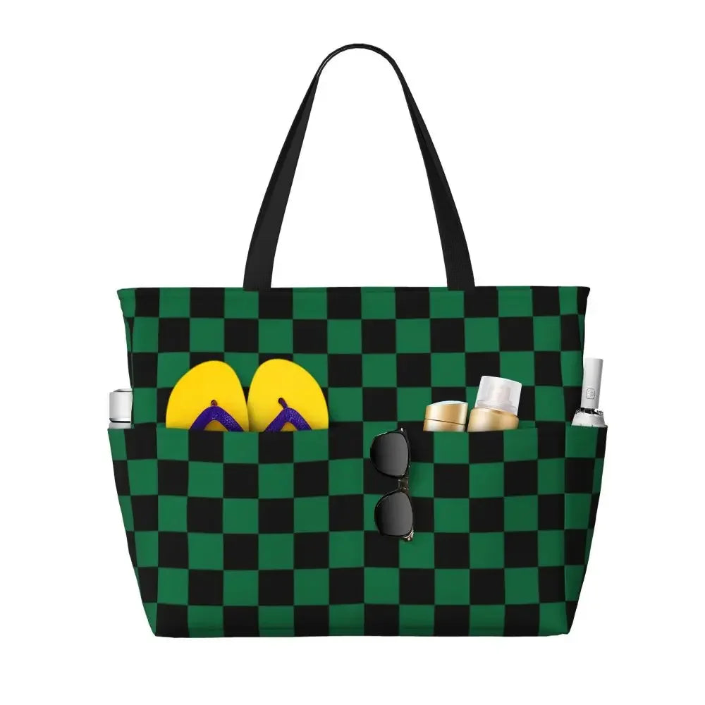 Custom Large Chess Board Game Tote Bag 👜