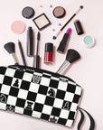 Custom Fashion Chess Toiletry Bag for Women 👜