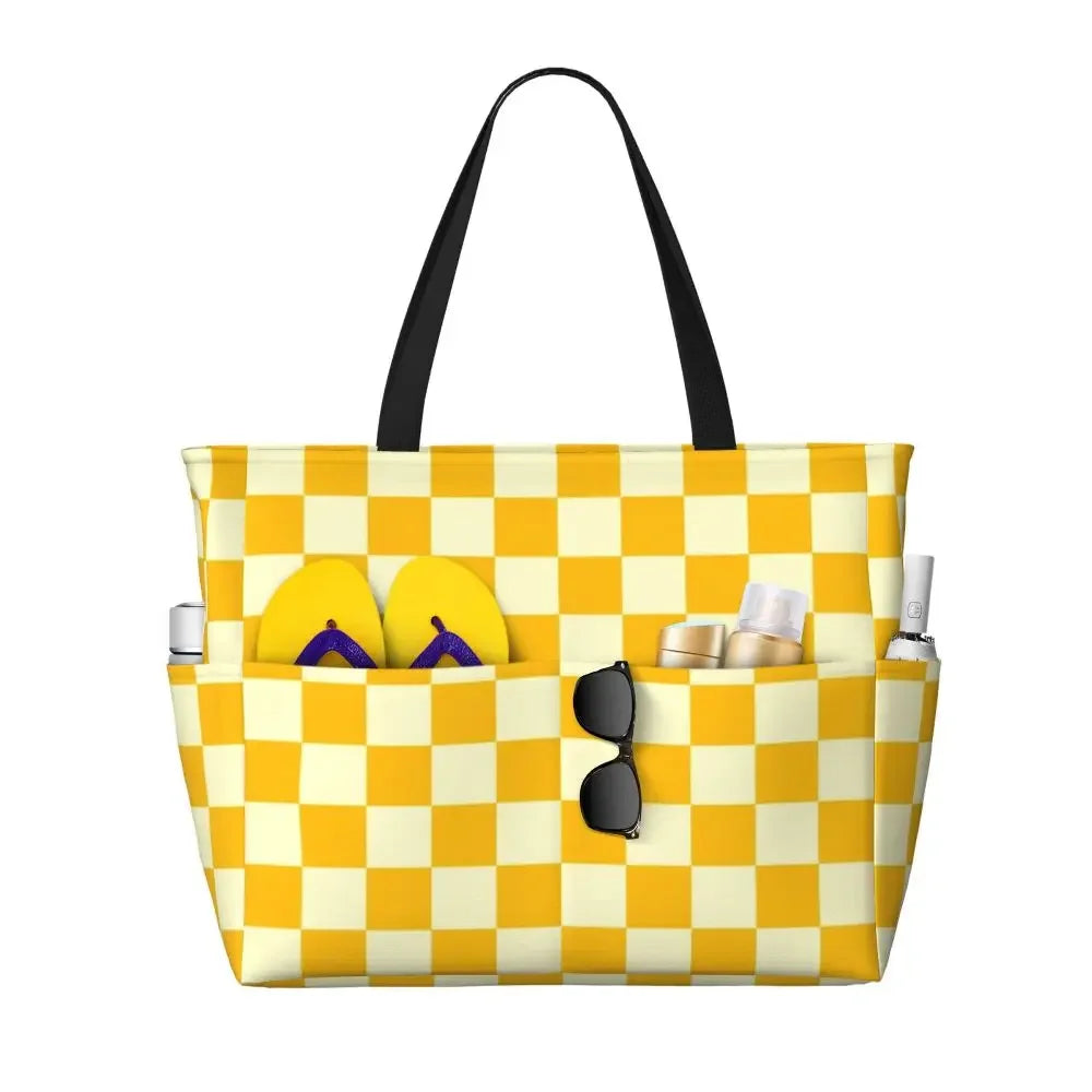 Custom Large Chess Board Game Tote Bag 👜