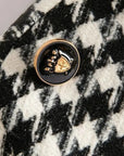 Tweed Plaid Batwing Sleeve Jacket