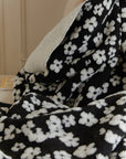 Retro Checkerboard Plush Fleece Blanket