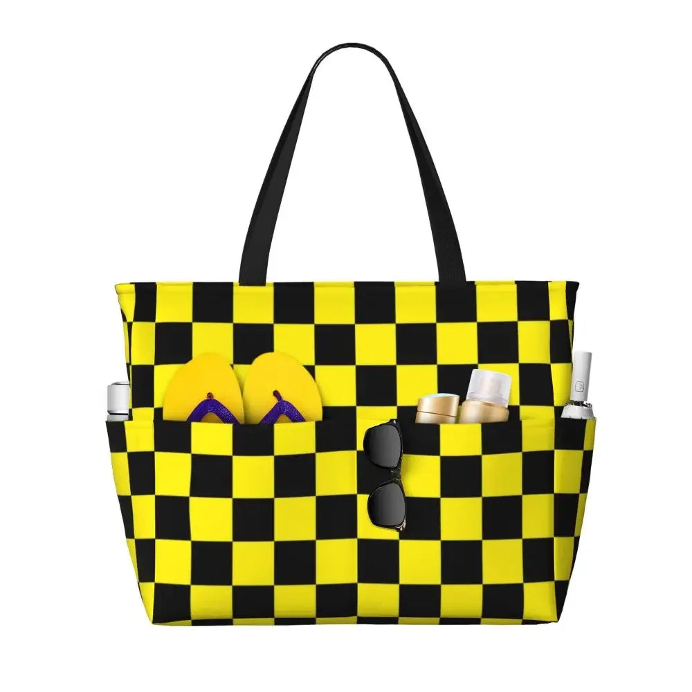 Custom Large Chess Board Game Tote Bag 👜