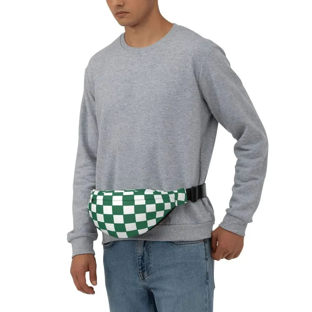 Custom Checkerboard Plaid Fanny Bag 👜