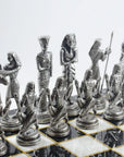 Egyptian Pharaoh Metal Chess Set