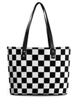 Blue and White Checkerboard Handbags 👜