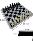 Portable International Chess Set with Foldable Chessboard 🧳