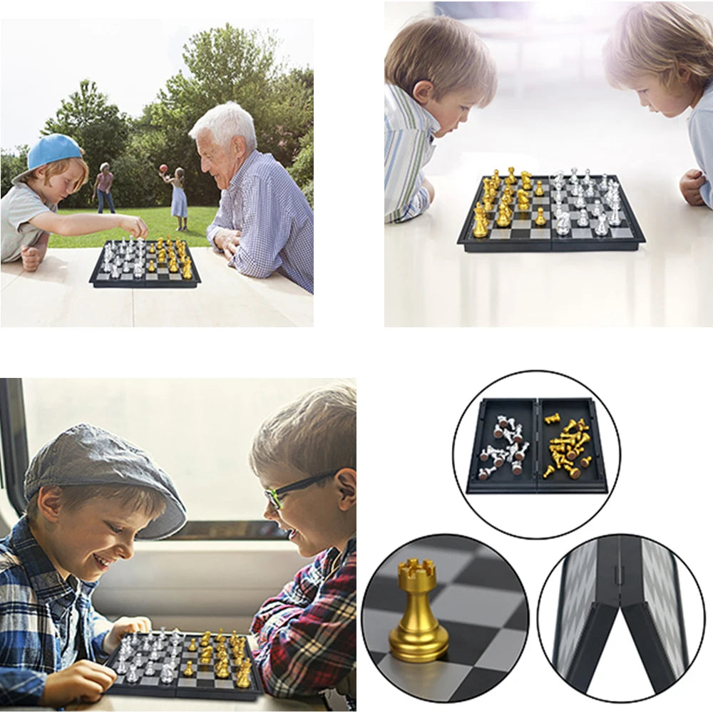 Travel Chess Set with Folding Chess Board ♟️