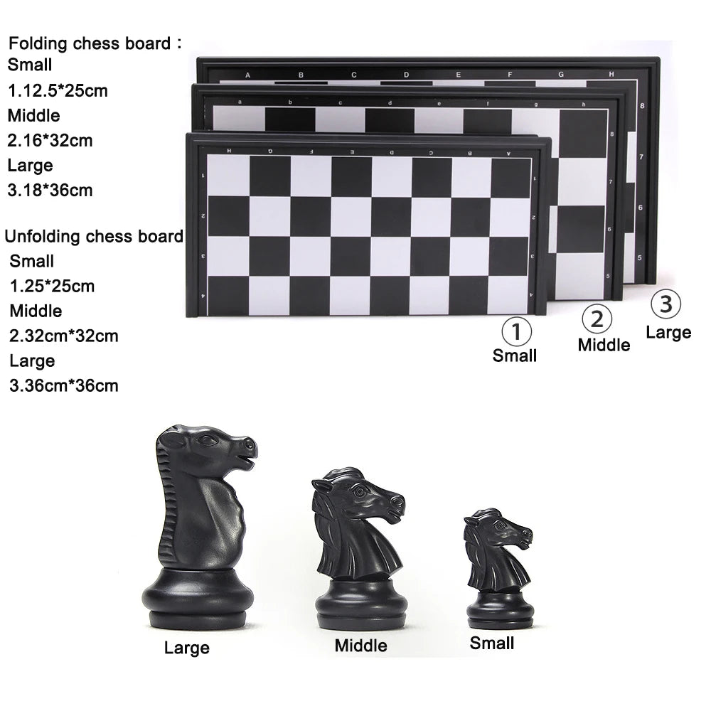 Travel Chess Set with Folding Chess Board ♟️