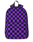 Proton Purple and Black Checkerboard Backpack 👜