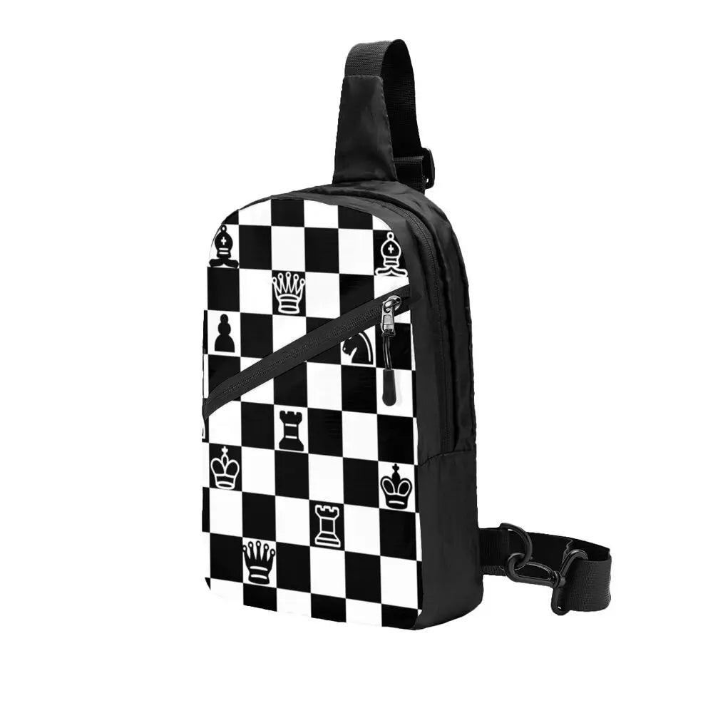 Custom Chess Sling Crossbody Backpack 👜