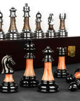 Exquisite Metal European Chess Set