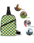 Custom Chess Sling Crossbody Backpack 👜