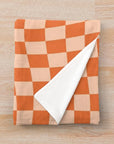 Orange Twist Throw Blanket