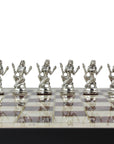Egyptian Pharaoh Marble Patterned Chess Set