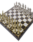 Elegant Metal Chess Set