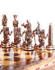 Pharaoh Antique Copper Chess Set