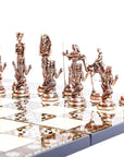 Egypt Pharaoh Antique Copper Chess Set