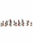 Antique Copper Rome Metal Chess Set
